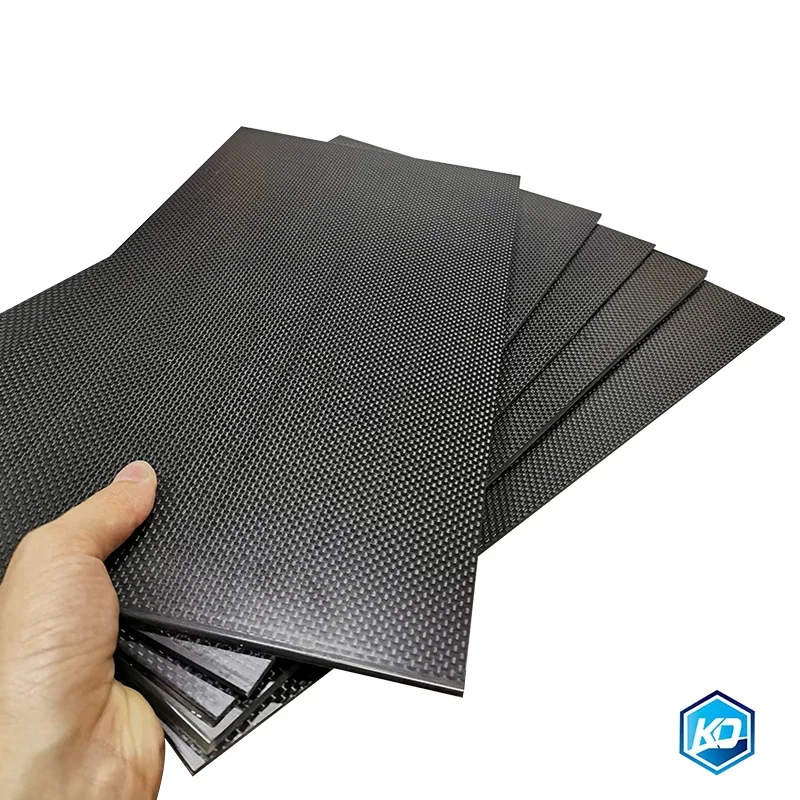 500x500mm Carbon Fiber Plate Twill Glossy Matte  0.25-5mm Thickness Real 3K Panel Sheets High Composite Hardness Material For RC