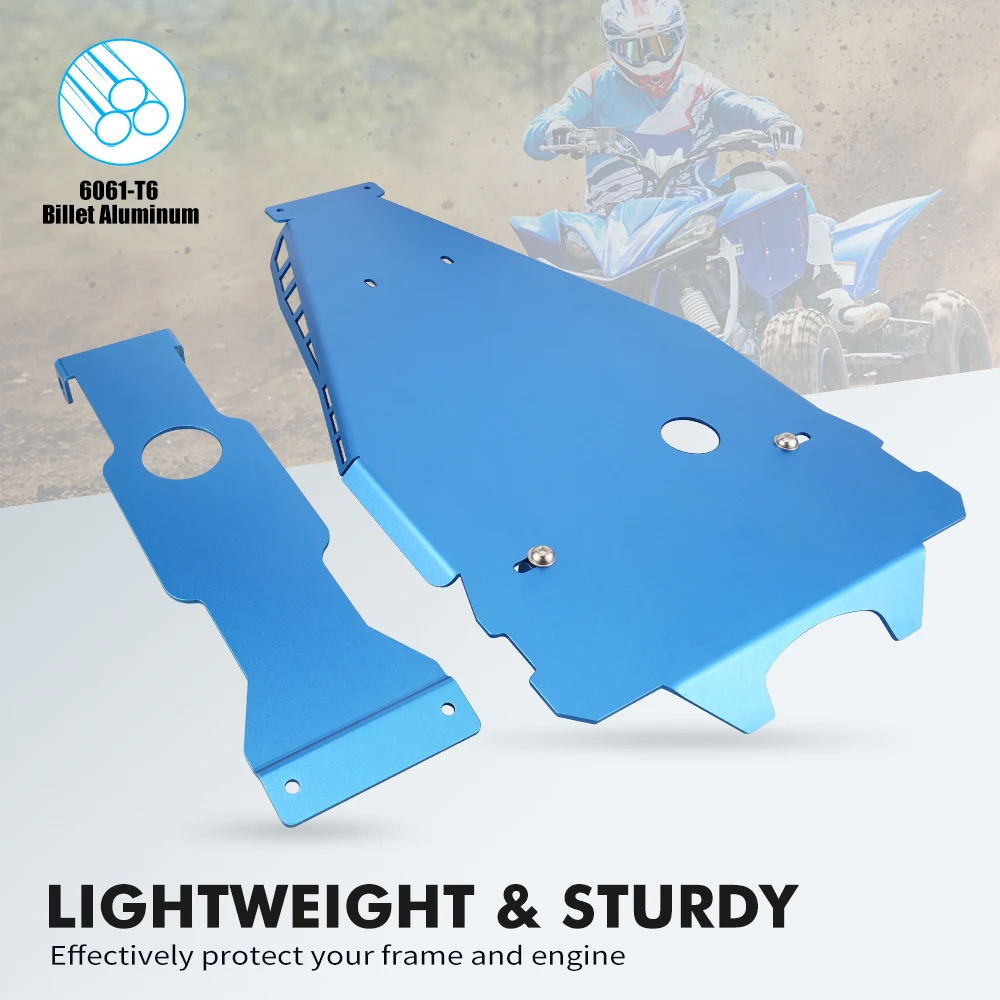 

NICECNC для YFZ 450R ATV заготовка алюминиевый полный шасси скользящий поворотный рычаг защитная пластина защитная пластина для Yamaha YFZ450R 2009-2024