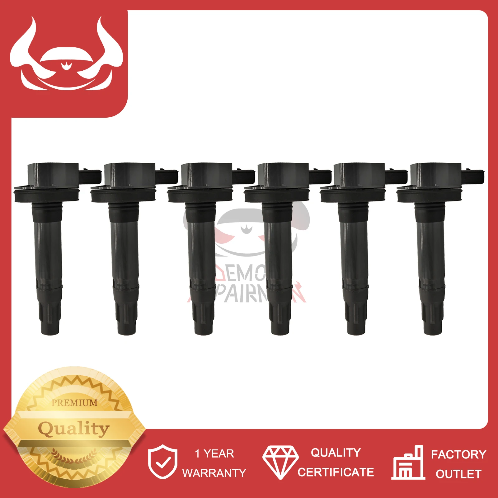 

New 6Pcs Ignition Coil Compatible with Ford Taurus Transit 150 250 350 MKT Lobo Replacement Of BL3Z-12029B BL3Z-12029C