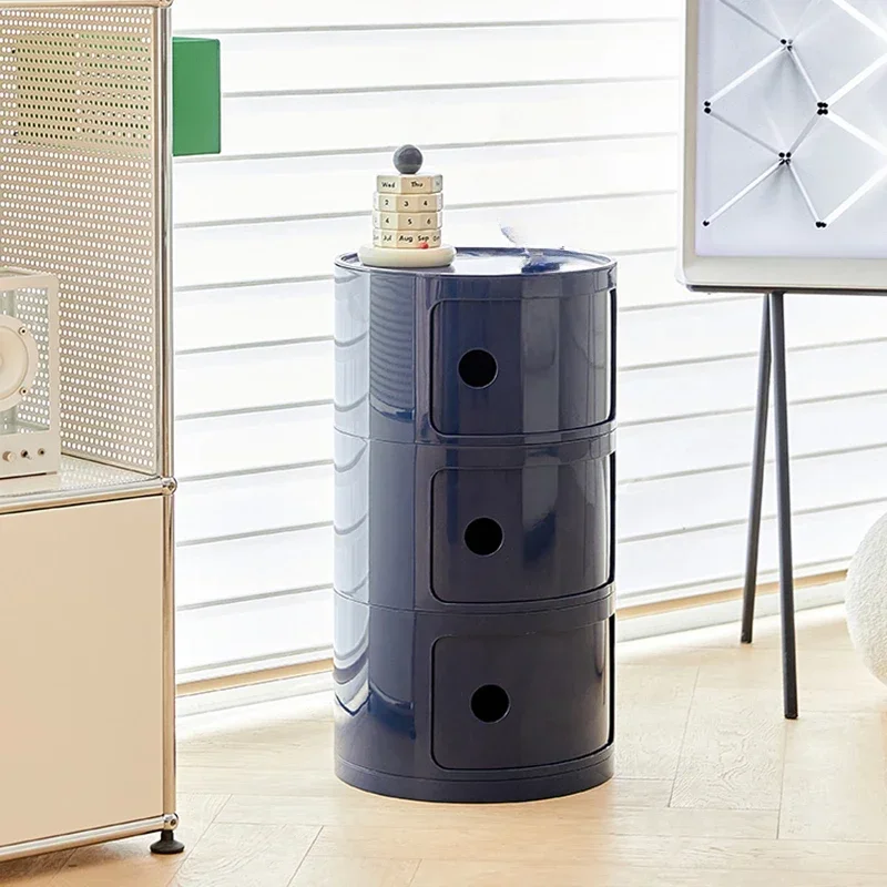 

Long - lasting Nordic Modern Nightstands Small Space Cute Kawaii Mini Bedside Table Plastic Comfortable Simple Narrow Bedroom