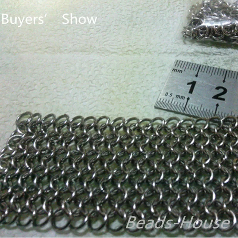 7500Pcs Silver Tone Round Stainless Steel Open Jump Rings DIY Fashion Jewelry Findings Wholesales 6x1mm