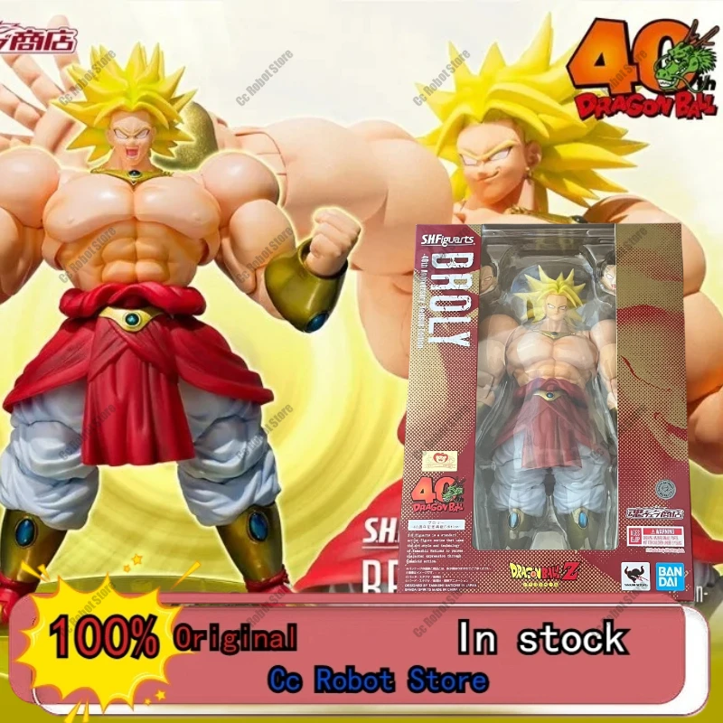 

New Arrival 2026: Bandai Dragon Ball Z S.H.Figuarts SHF Super Saiyan Broly 40th Anniversary Anime 3.0 Super Saiyan Goku Figure
