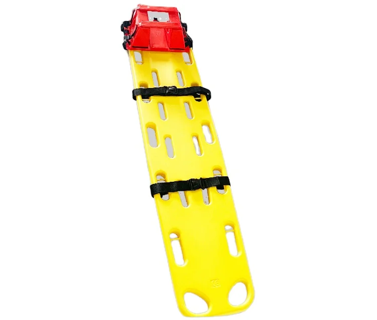 

Medical Stretcher Manufacturer Lifeguard HDPE Spine Board With Head Immobilizer