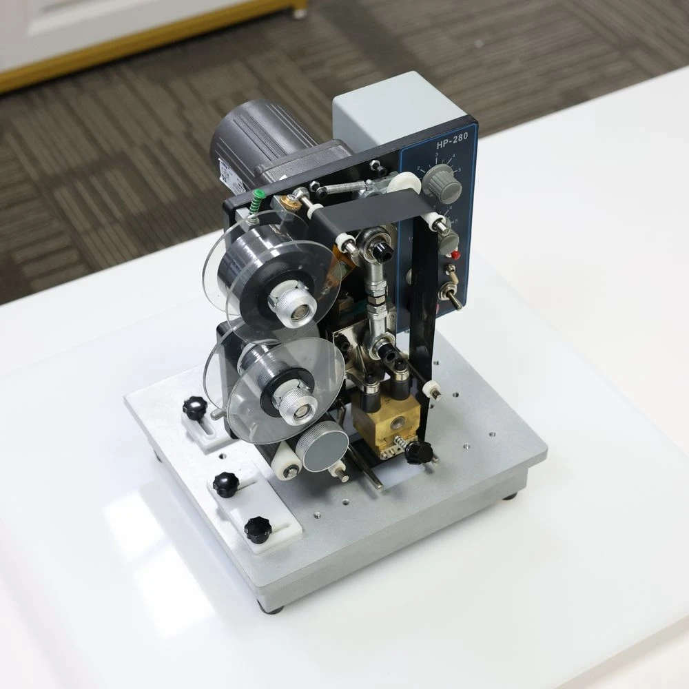 آلة طباعة الشريط HP-280 آلة طباعة التاريخ آلة ختم التاريخ