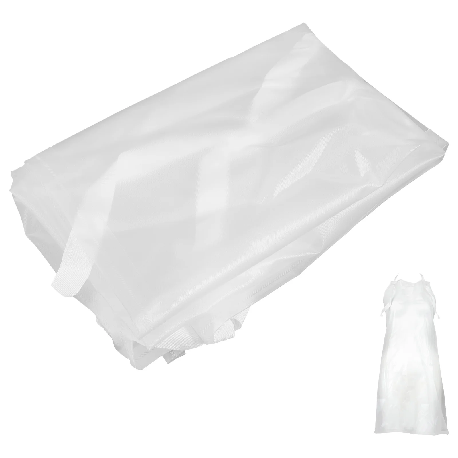

Clear Waterproof PVC Apron Long Kitchen Grooming Dishwasher Fashionable Simple Style Home Coffee Shops Restaurants