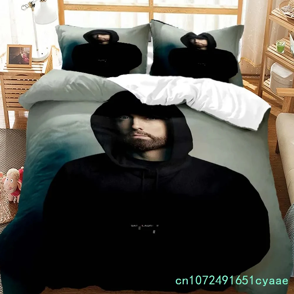 Eminem Hip -hop sänger 3D Printed Bedding Duvet Cover Queen Bedding Set Soft And Comfortable Customized King Size Bedding Set