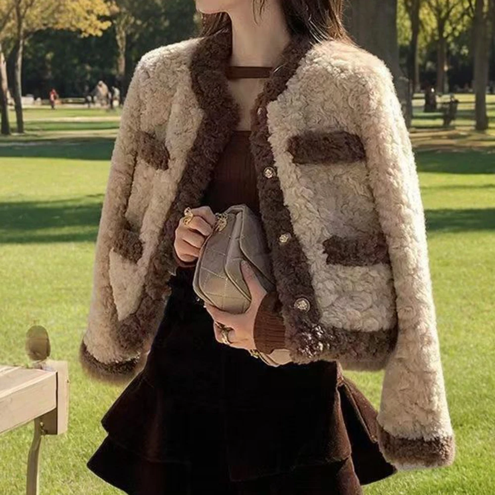 

Imitation Rex Rabbit Hair Jacket 2025 Autumn and Winter New Textured Plush Short Top Fashion Thickened Coat