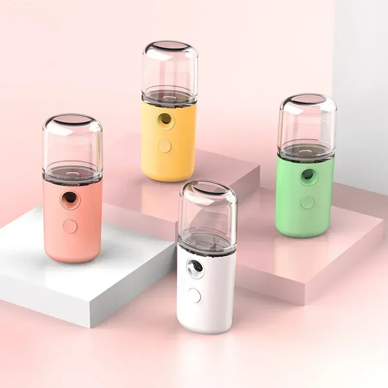 Nano pulverizador hidratante para la piel uso doméstico Mini humidificador recargable por USB instrumentos de belleza para mujeres herramientas de cuidado de vapor de hidratación