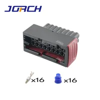 1 Juego de conector eléctrico impermeable automático hembra de 16 pines 1- 965427 -1 Para TE AMP Tyco