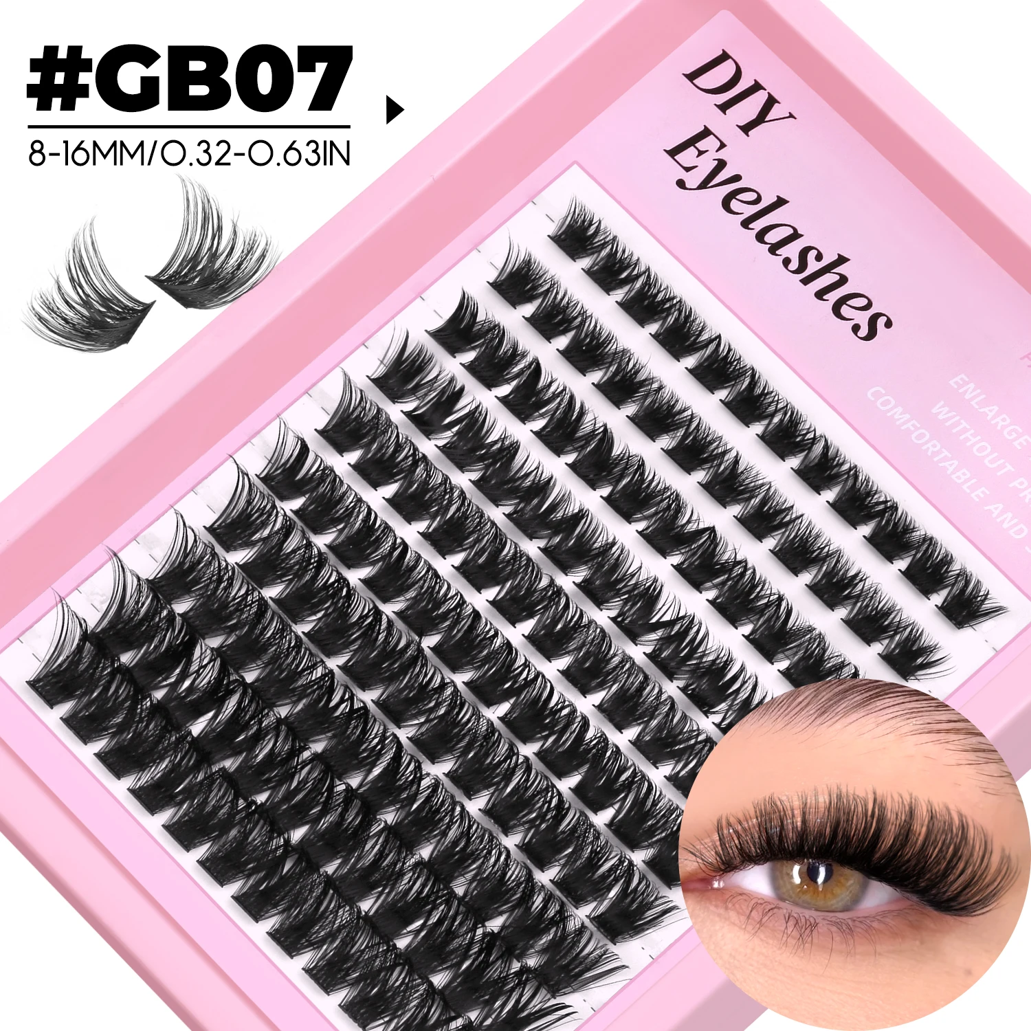 DIY Cluster Lashes Mixed Tray Natural Volume