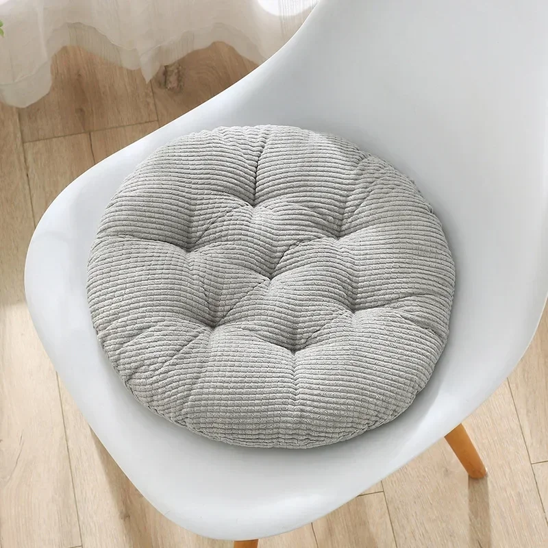 30/40/45cm Simple thickened corduroy round cushion chair cushion fat cushion futon tatami floor cushion/  chair cushion 방석