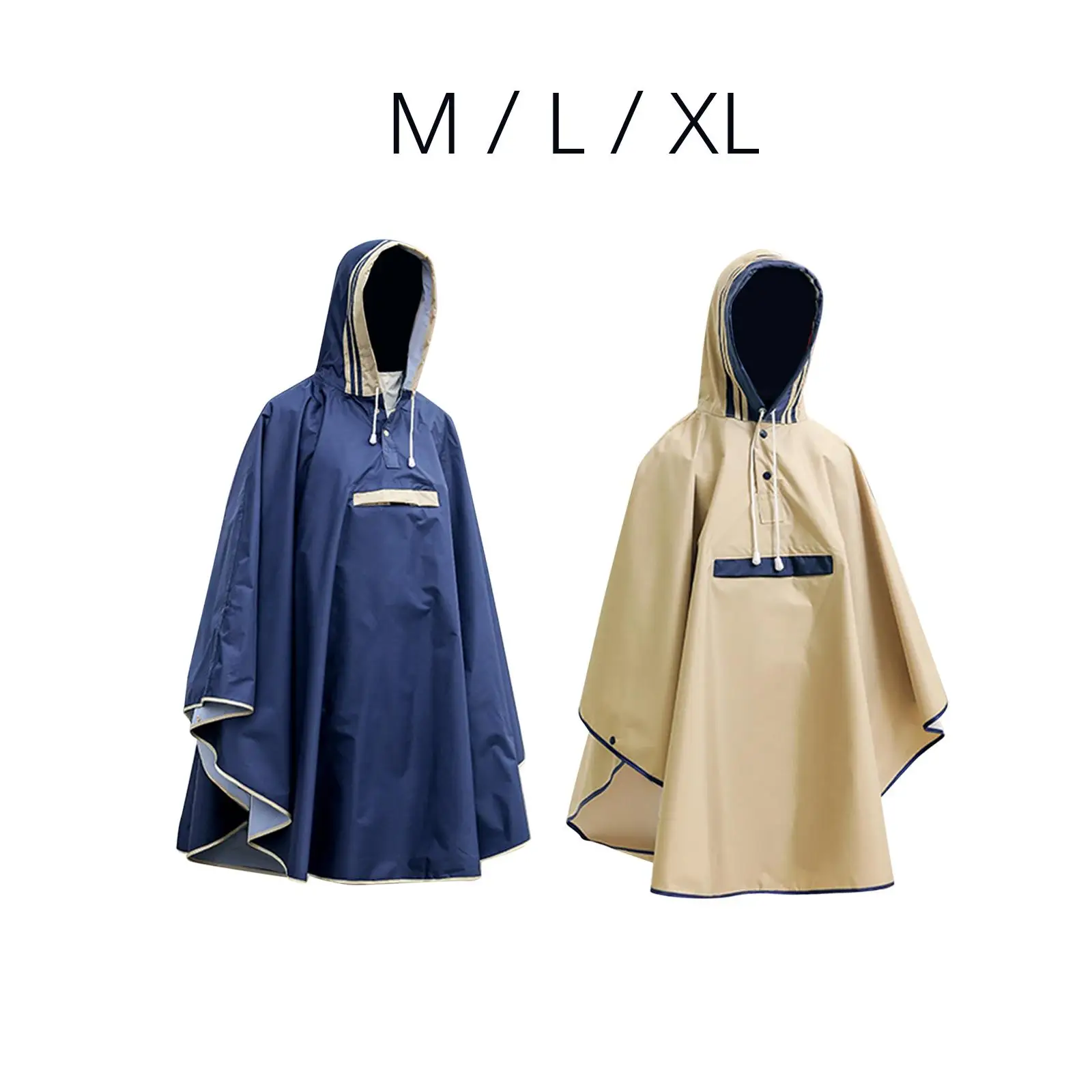 Kids Poncho Waterproof with Front Pocket Rain Jacket Outwear Rain Wear Hooded