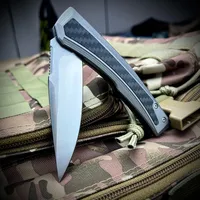 ZT0556 Premium Aviation Aluminum + Carbon Fiber Handle Pocket Folding Knife 9cr13 Steel Blade Tactical Outdoor Survival Tools
