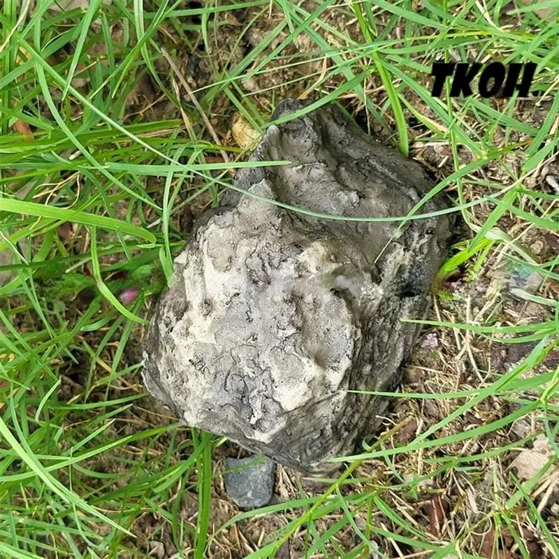 TKOH-Garden Simulation Stone Spare Key Box Stone Key Anti-Lost Insurance Key Storage Box Outdoor Garden
