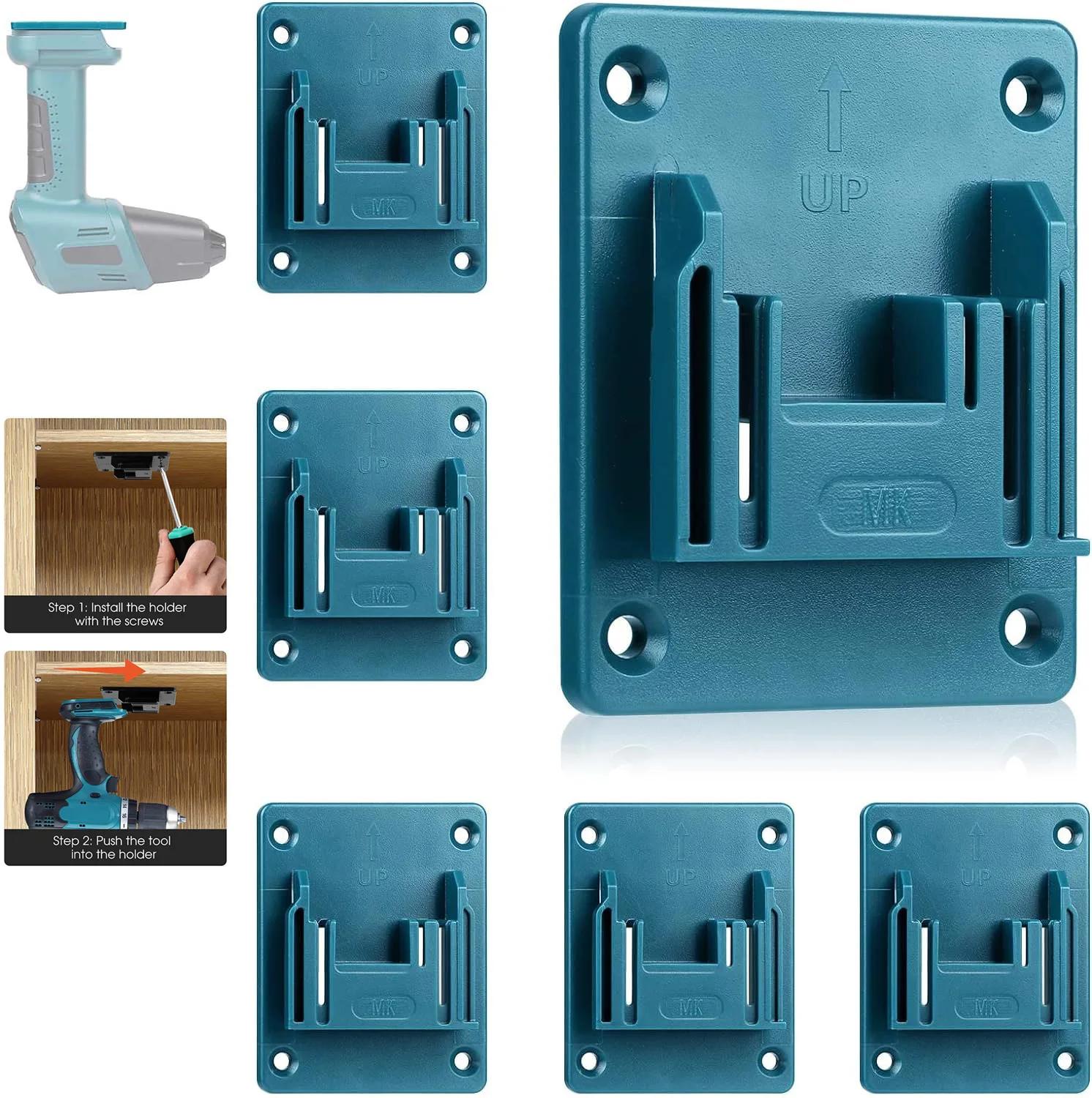 5pcs Tool Holder Dock Mount For Makita For Bosch 18V Fixing Devices Drill Tool Holder Case Machine Storage Bracket Stand