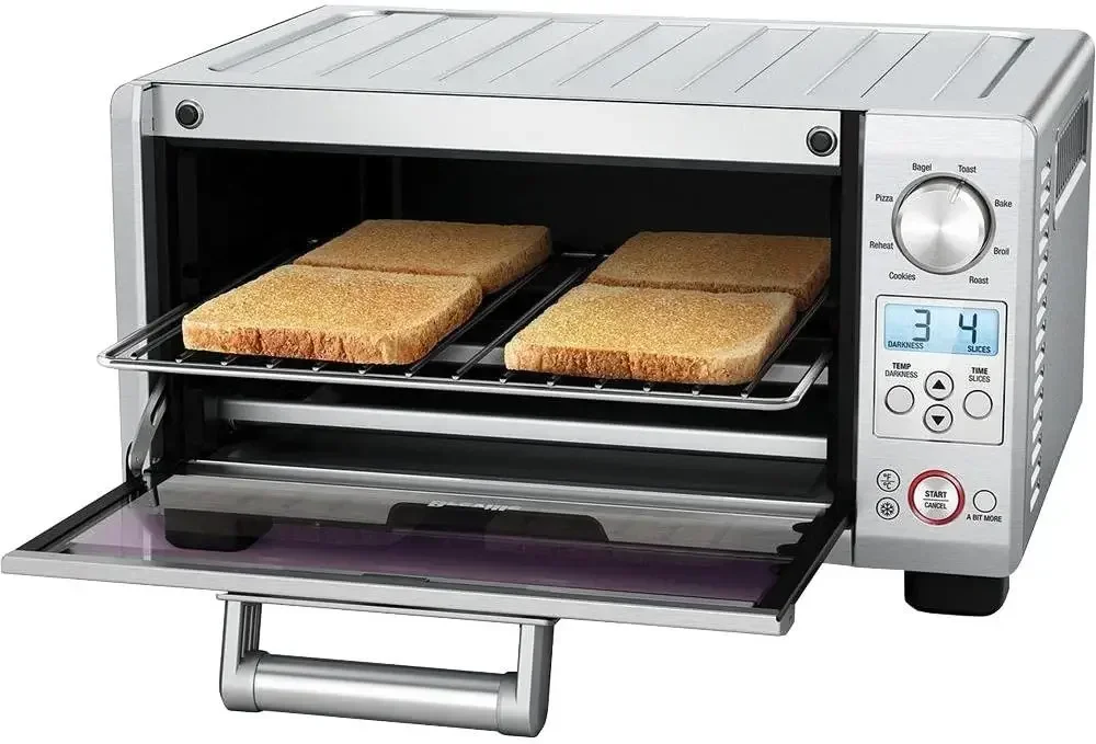 

Breville the Mini Smart Oven®, Electric Countertop Toaster Oven, Small Portable Oven, BOV450XL, Brushed Stainless Steel