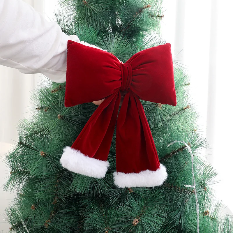 

New Christmas Red Bow Christmas Tree Pendant Home Christmas Decorations New Year m