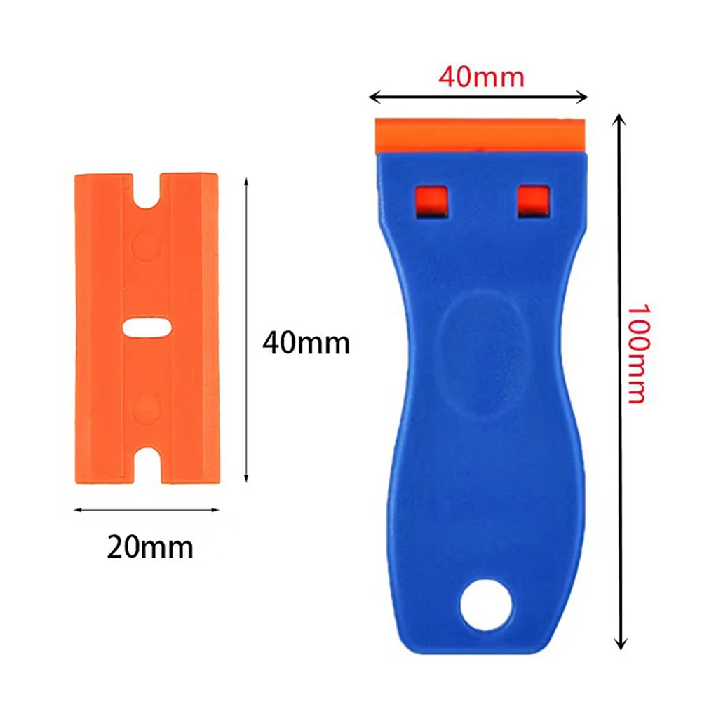 Plastic Cleaning Scraper With 10 Replacement Scraper Head Reusable Stain Remover For Dirt Removal