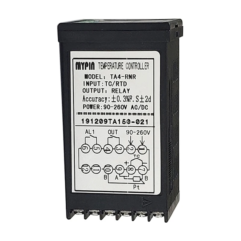 Imagem -03 - Controlador Termostático de Temperatura Pid Termostático Saída Relays Mypin Ta4-rnr e Pt100