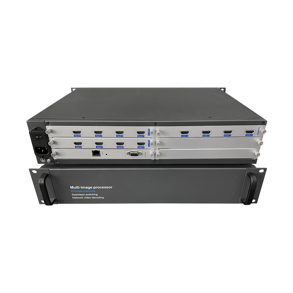 2K Hdm I إشارة إدخال LCD وحدة تحكم جدار الفيديو 2x2 معالج فيديو Led