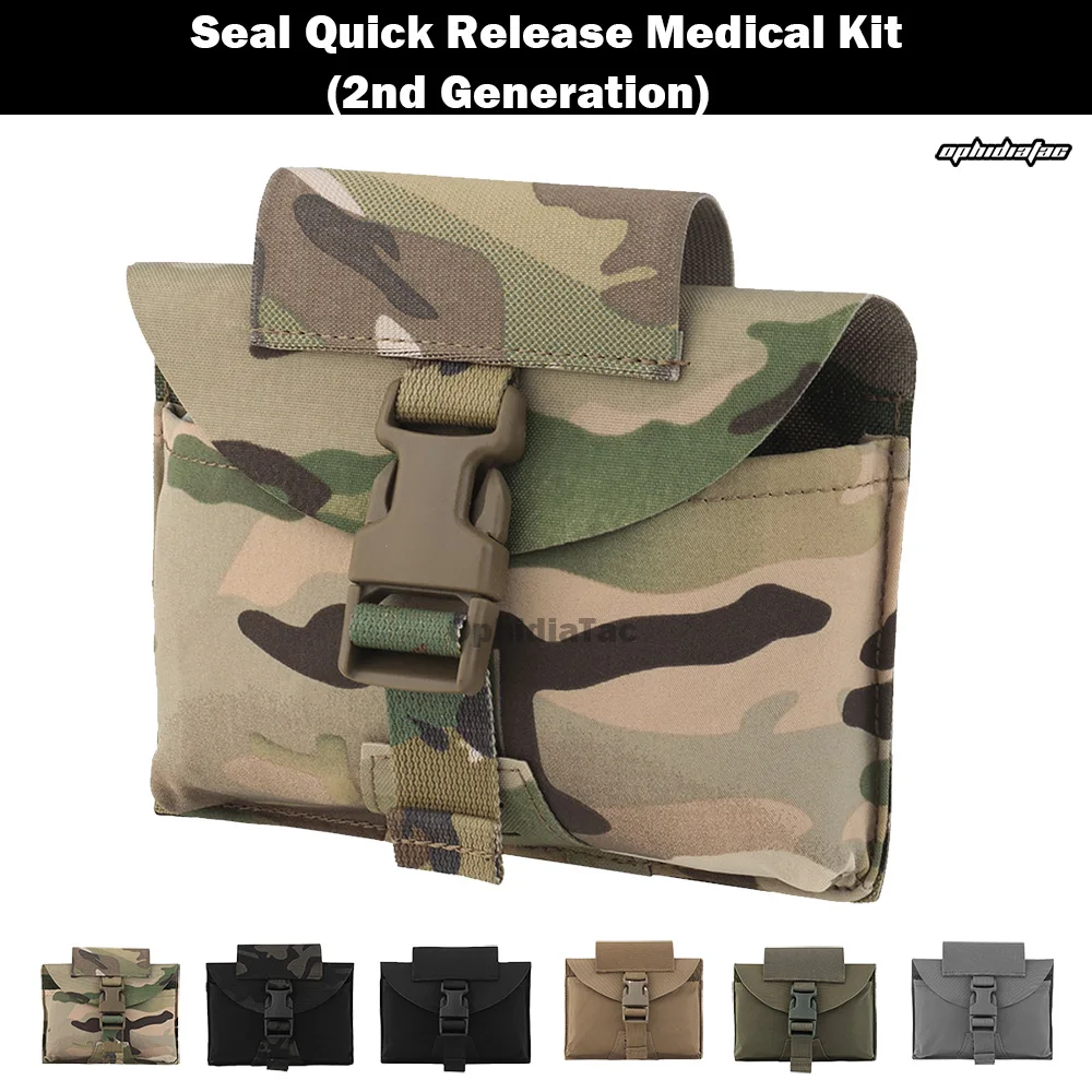 

OphidianTac 2nd Generation Seal Quick Release Medical Kit Laser Cutting Adapted To MOLLE Equipment