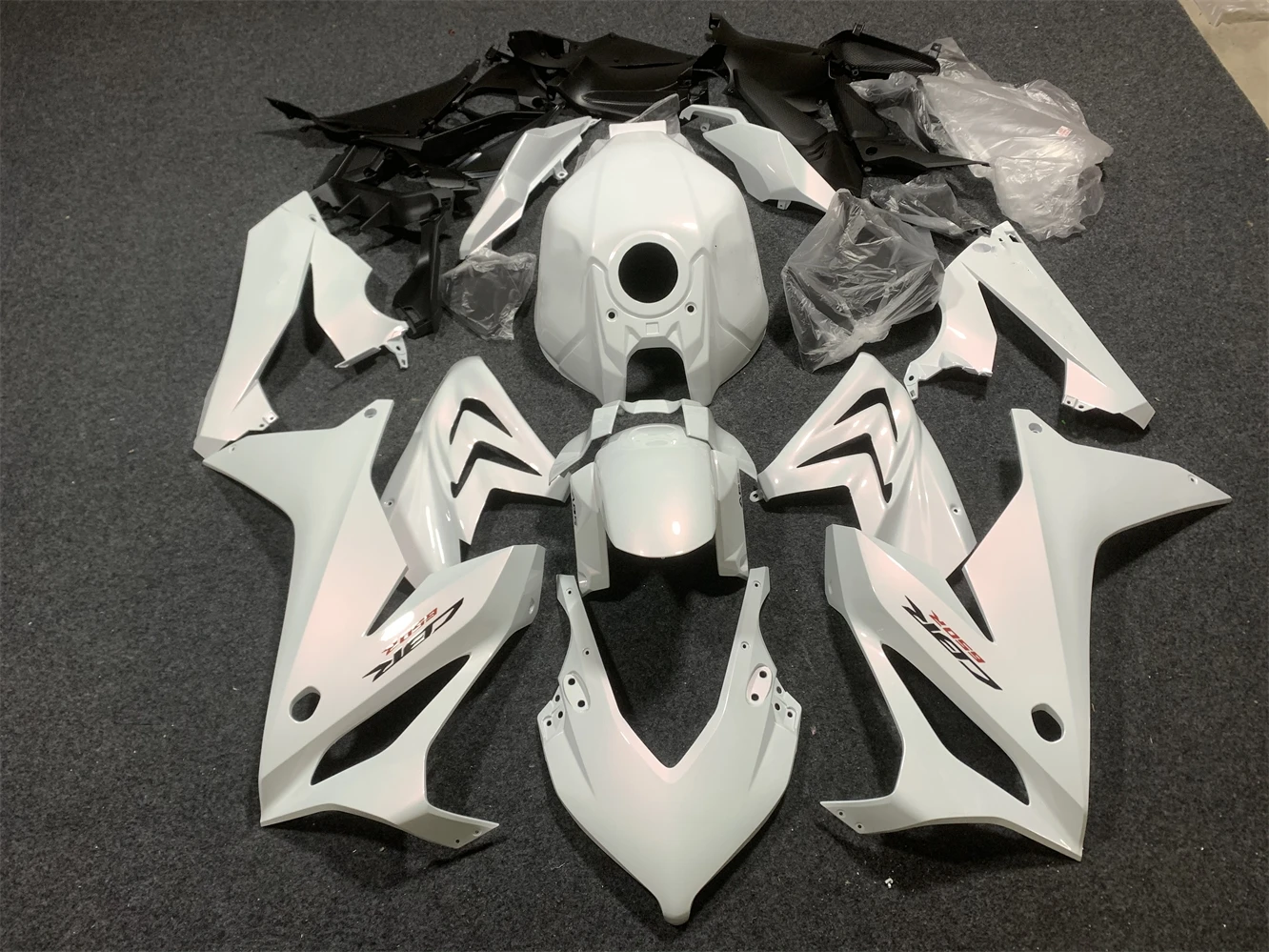 Motorcycle fairing fits CBR650R 2019 2020 2021 2022 2023 CBR650 19 2021 22 23 Fairing Pearl white pink motorcycle housing