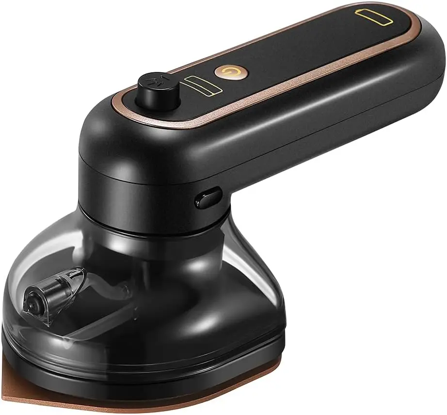 

Portable Cordless Mini Iron, USB Rechargeable Handheld with 3 Temperatures - Black