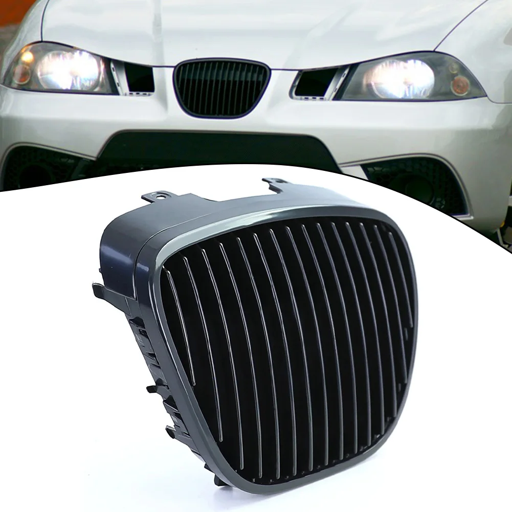 Front Grille Without Emblem Black Grille For Seat For Ibiza For Cordoba 6L 2002-2009 Direct Replacement Car Exterior Accessories