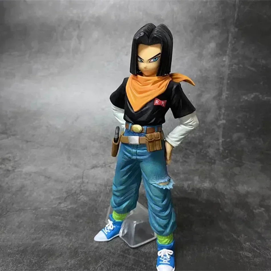 24 см аниме Dragon Ball Z Android 17/18 фигурка Android 18 ПВХ фигурки Коллекция Модель игрушки для детей Рождественские подарки