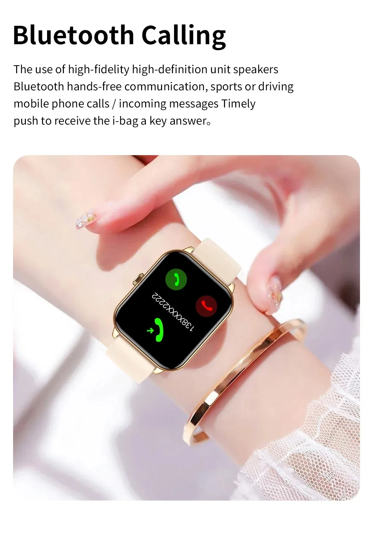 2025 Nieuwe slimme horloge Gezondheidsmonitoring Slapen Hartslaghorloges Heren Dames Tracking Fitness Sport Smartwatch Stemassistent