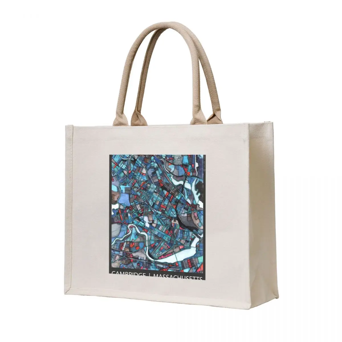 

Cambridge, MA (Blue) Tote Bag Big bag women shopping bags foldable Shopping bags