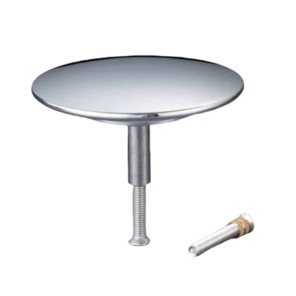 

Chrome Brass Bathtub Drain Stopper with Height Adjustable Design and Leak Proof Seal for Bathroom Tub Replacement