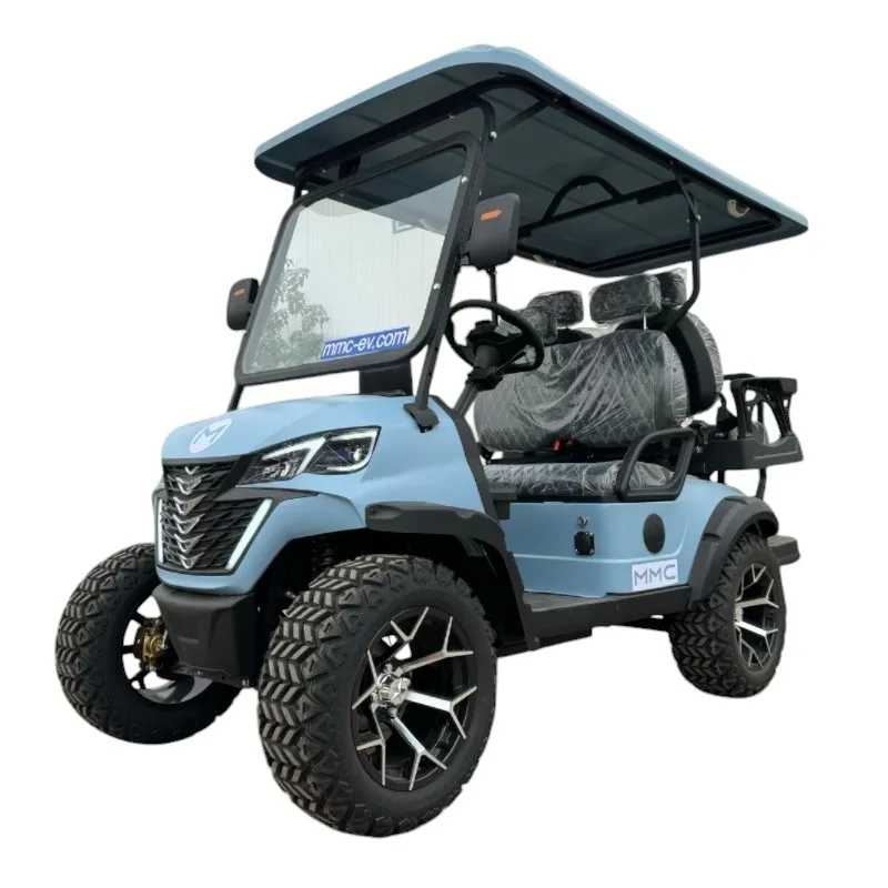 6 Person 60V Electric Lifted Golf Cart off Road Buggy Brand New 4 Wheel 6 (4+2) Seater Electric Club Car Golf Cart for Sale