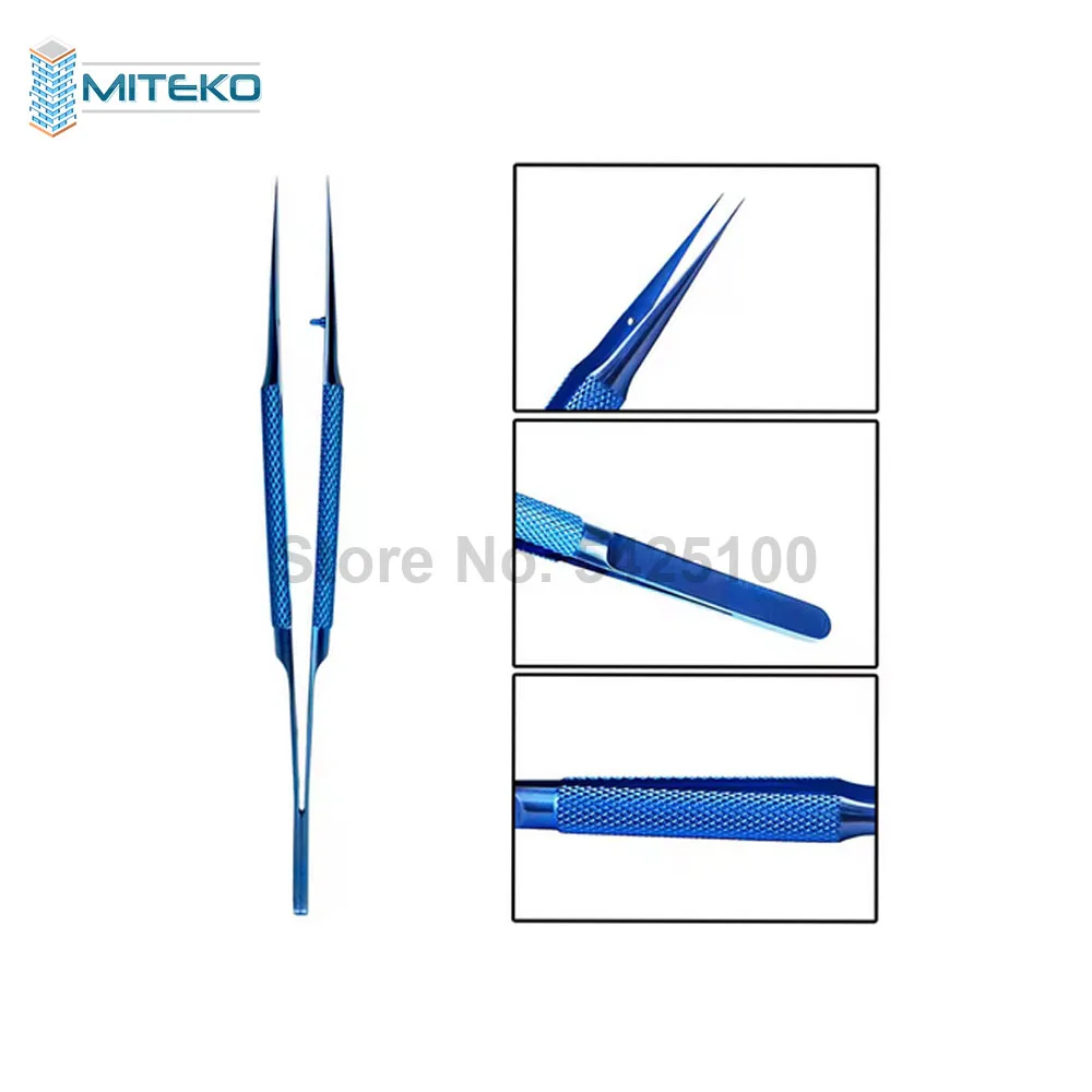 Titanium Alloy/Stainless Steel Tweezers Precision Fly Line 0.15mm Fingerprint Electronic Components Straight/Curved Tip Tweezers