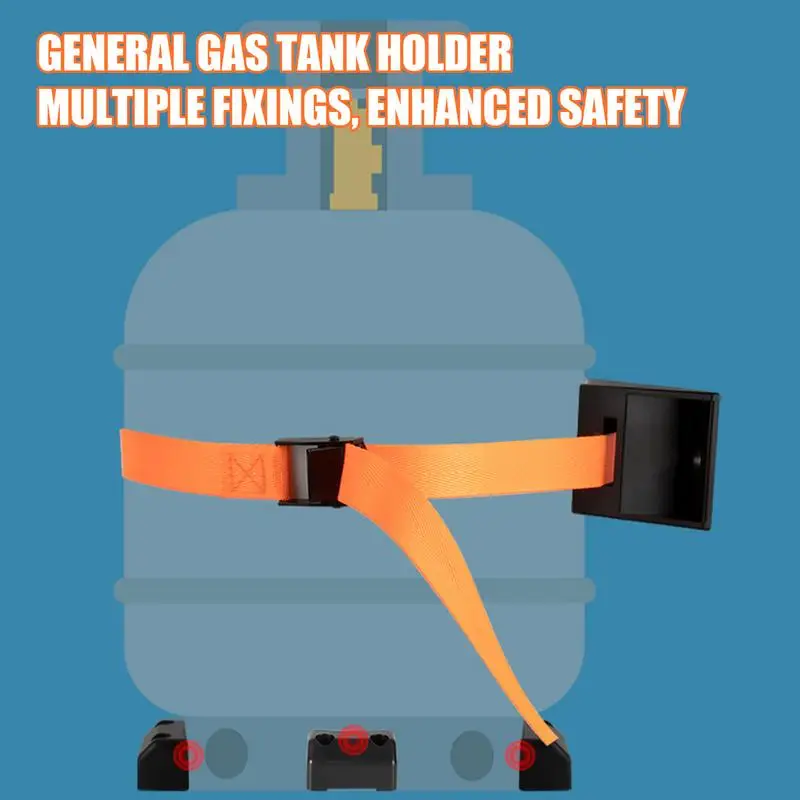 For Refer To Description Cylinder Wall Mounted Bracket Vehicle Cylinder Fixing Straps Flame-Retardant Propane Tank Rack Storage