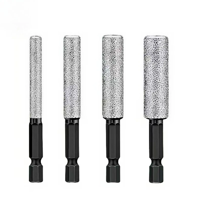 Integrated Diamond Stone Hole Saw Bit, Dry Cut Drill for Kitchen Bathroom Countertop, Marble Tile Edge Polishing Hole Expander