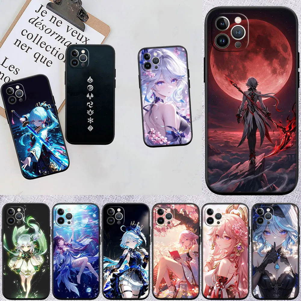 DK21 Genshin Impact Phone Case for Samsung Galaxy A11 A12 A13 A15 A52S A53 A55 A56 A70 A71 A72 A73 F06 F16 F56 S10 Plus S10e