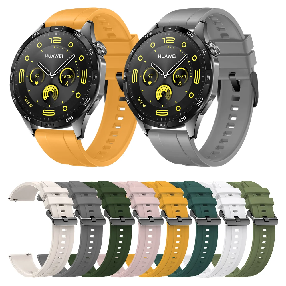 Man 22mm Strap for Huawei Watch Gt4 46mm Accessories Watch Silicone Running Original Outdoor Band for Huawei Watch Uitimate 22mm