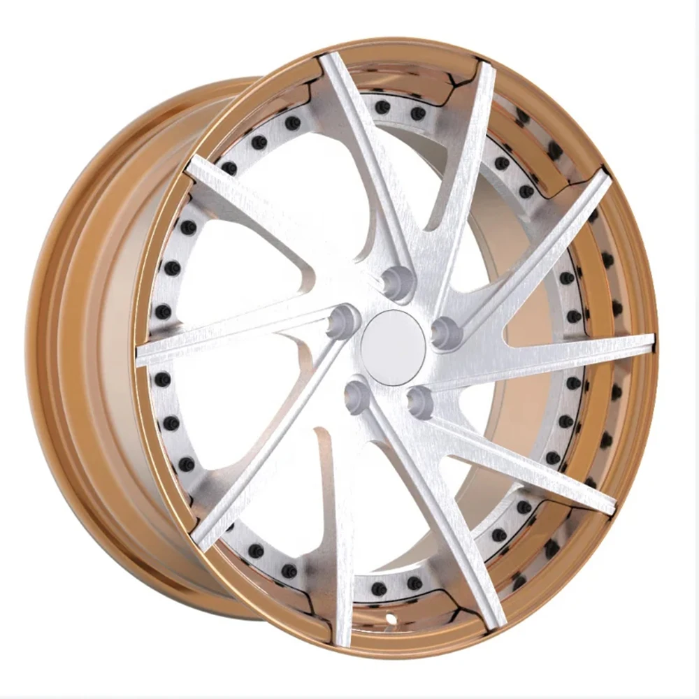 Brushed Aluminum Rim with PCD 5x114.3 18 19 20 21 22 23 24 Inch Luxury Wholesale Passenger Forged Car Wheels , 100% tested well