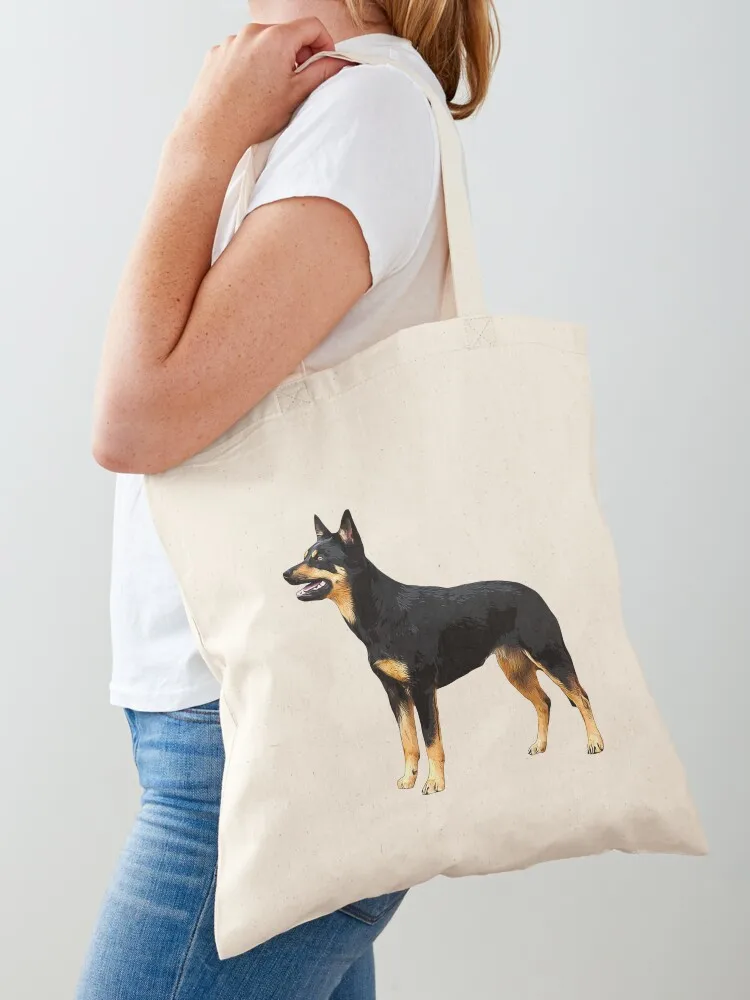 

Kelpie- Australian Black and Tan Kelpie Tote Bag canvas tote bag shopping trolley bag personalized tote Shopping bags