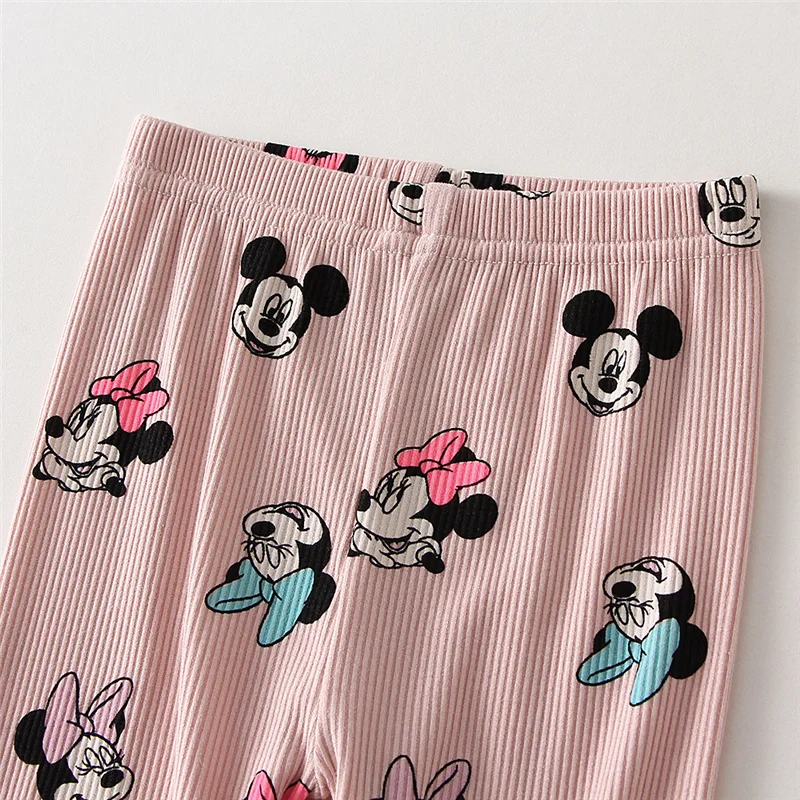 2024 New Baby Sets for Spring Autumn Minnie Mouse Printed Bodysuit + Pant 2Pcs Newborn Infant Clothing