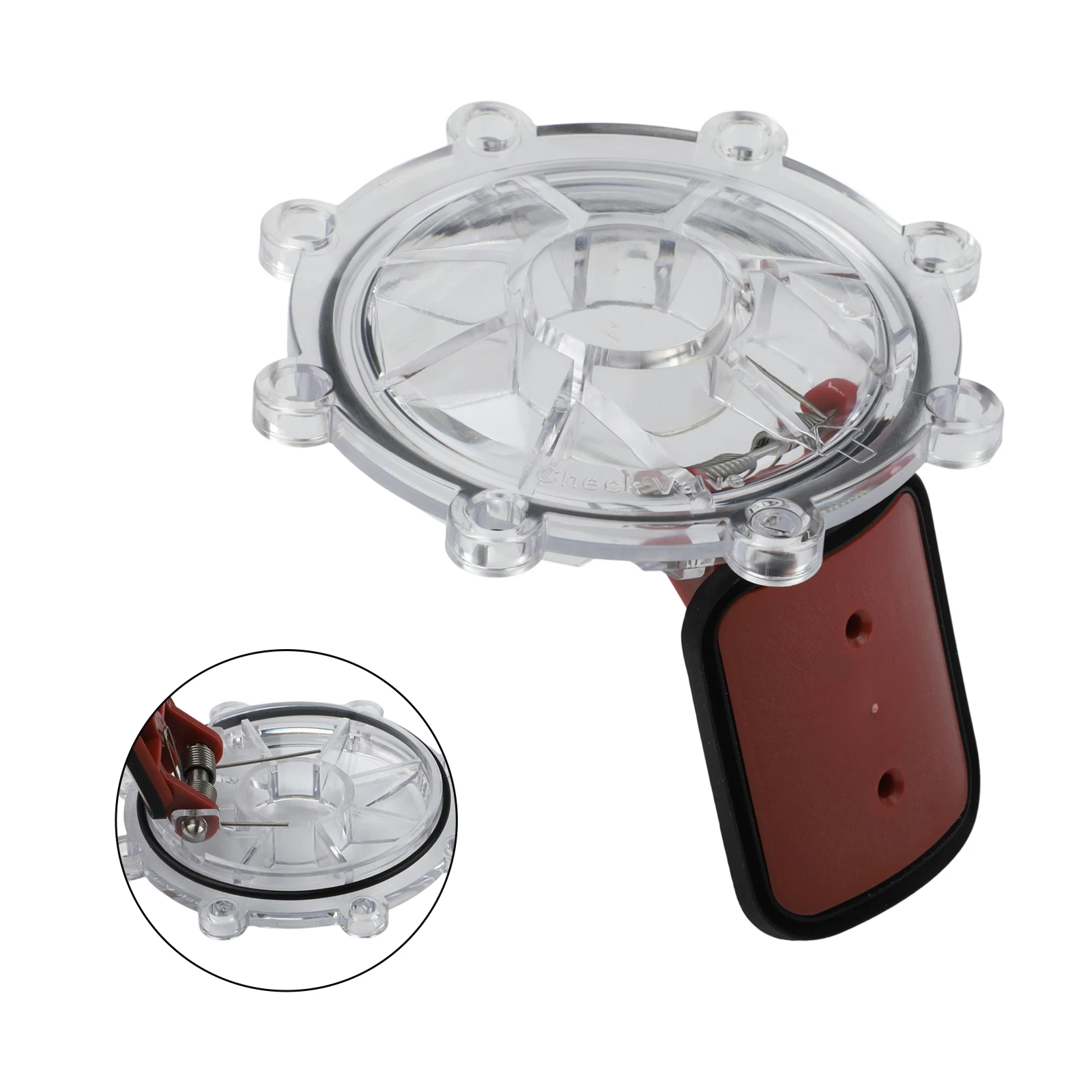7056 Replacement Check Valve Cover and Flapper Kit for Jandy 7235 7236 7305 7511 7512 with Robust Lid and Spring Mechanism