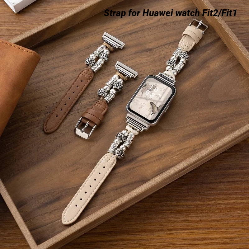 Leather Strap For Huawei watch Fit2 Replacement Sport Watchband For Huawei watch Fit1 Correa Bracelet SmartWatch Woman Man Belt