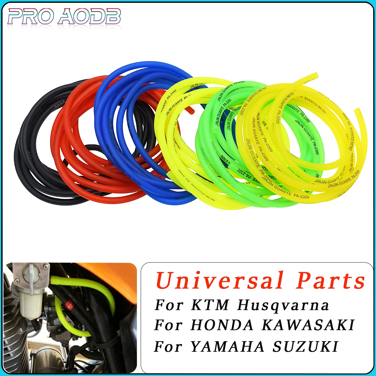 

Motorcycle ATV Scooter 1M 3M 5M Yellow Green Red Blue Fuel Oil Hose Tubes For KTM XC SX XCF SXF EXC EXCF Husqvarna Dirt Bike Etc