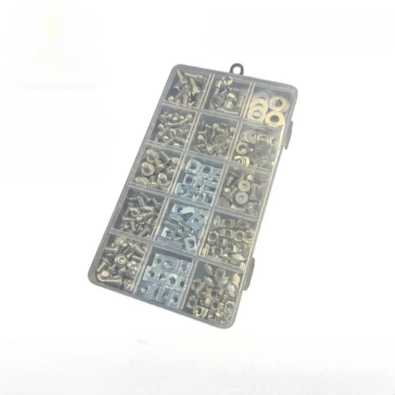 Aluminum profile accessories DIY furniture wardrobe T-shaped/slider nut half round head hexagon bolt set
