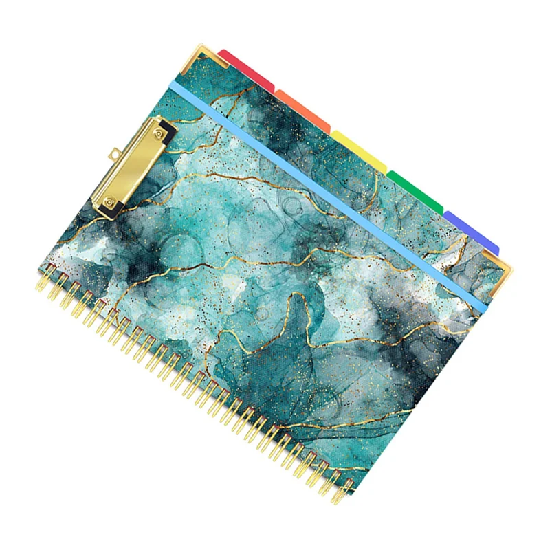 Upgraded Clipboards With Storage Clipboards Folder With 10 Pockets And Refillable Lined Notepad For Paper Size 8.5Inch X 11Inch