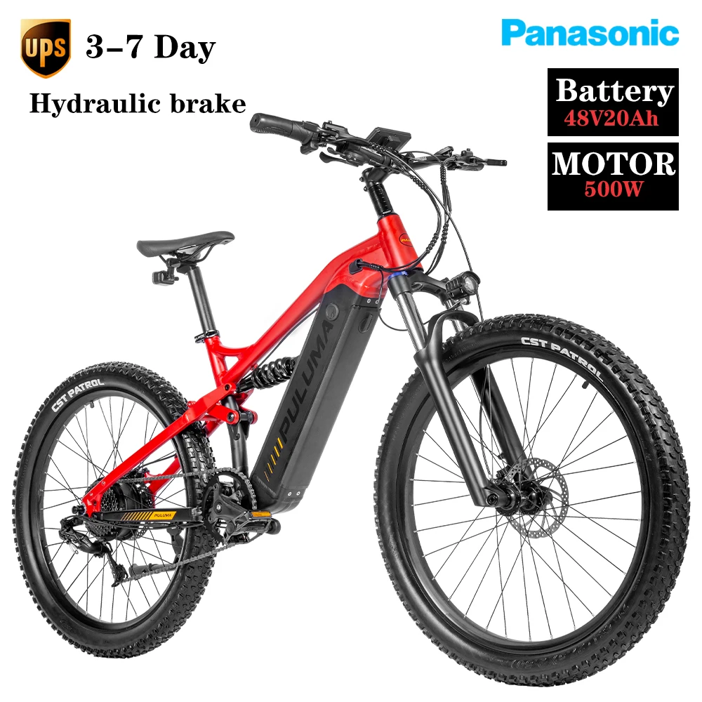 27.5-inch Off-road Electric Bike 48V 500W Mountain Bike Adult Ebike 20Ah Lithium Battery Outdoor Electric Bicycle