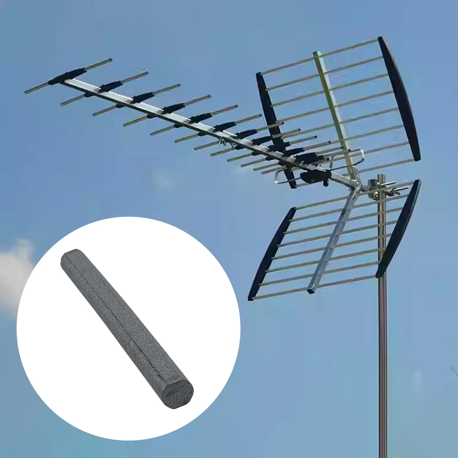 페라이트 소재 버퍼 로드, 직경 10mm, 길이 100mm, RF 애플리케이션 및 소음 필터링용으로 설계됨