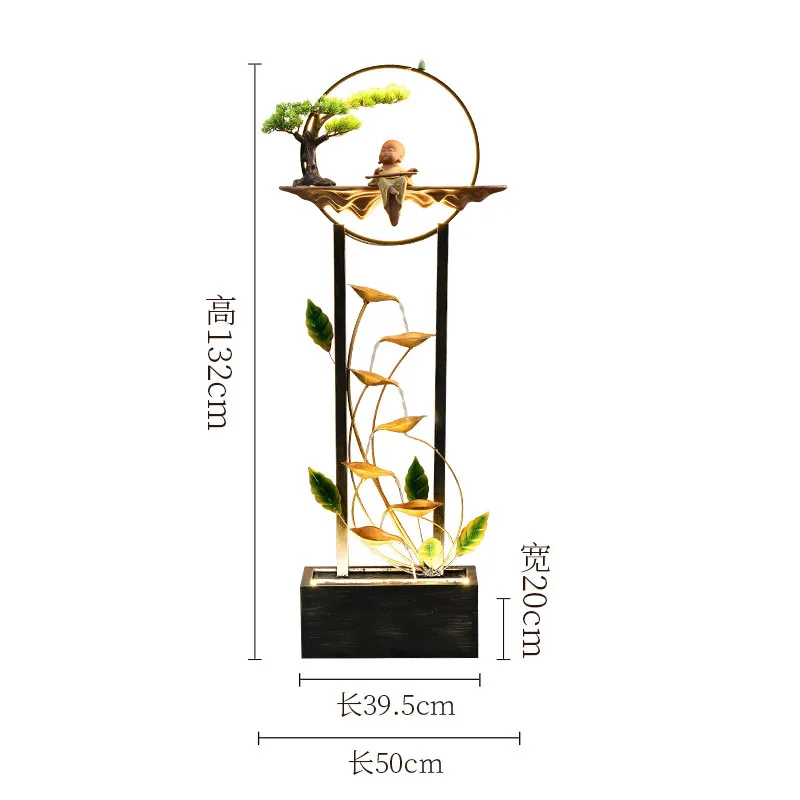 Large Ground Indoor Fountain Luxury Circulating Indoor Fountain Porch Plutus Home Decor Фигурки В Миниатюрах ZY50XBJ