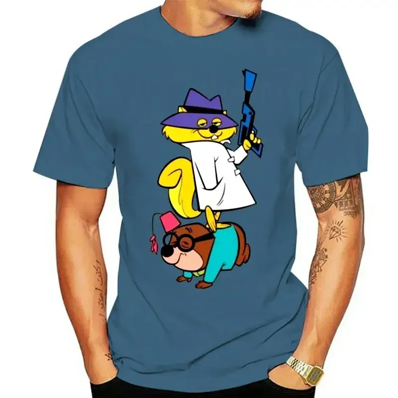 Harajuku Secret Squirrel Retro Hanna Barbera Cartoon Poster Fan Men'S T-Shirt Size S-5xl Casual new Retro Tee Shirt  oversized